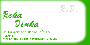 reka dinka business card